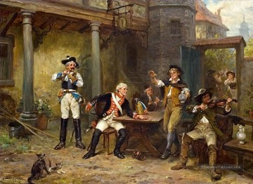  Alexander Peintre - SOLDERS dans une taverne Robert Alexander Hillingford scènes de bataille historiques